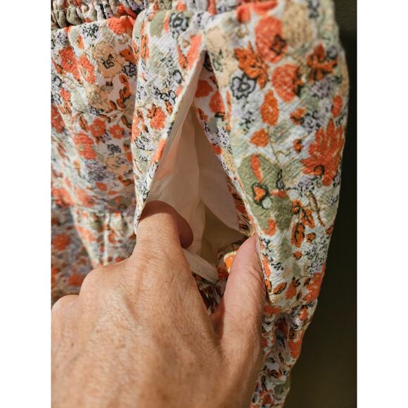 Universal Thread 100% Cotton Floral Maxi Skirt with Pockets – Size L - Picture 4 of 6